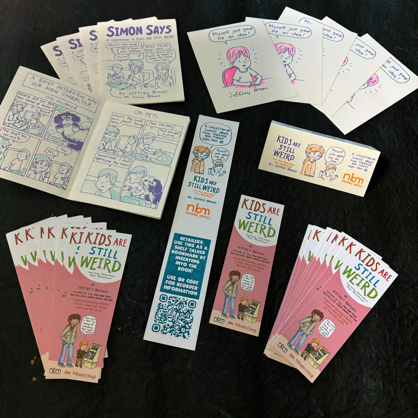 Jeffrey Brown KIDS ARE STILL WEIRD retailer promo packets!